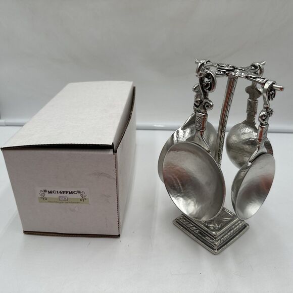 Tin Woodsman Pewter Vineyard Measuring Cups On Pewter NIB Baking Cooking